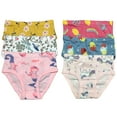thumbnail image 2 of B&Q Comfortable Cotton Briefs for Toddler Little Girls - 6-Pack Assortment - Sizes 2T to 7T, 2 of 6