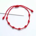 thumbnail image 4 of K-KED 7 Knots Good Luck Red Bracelets Kabbalah Amulet Thread String Anklet Unisex Gift-4 PCS, 4 of 9