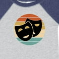 thumbnail image 4 of Inktastic Theater Masks Acting Retro Sunset Boys or Girls Baby Bodysuit, 4 of 5