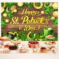 thumbnail image 5 of 5x3ft St. Patrick's Day Photography Backdrop, Happy St.Patrick's Day Backdrop Green Shamrock Background Banner, Gold Green St. Patrick's Day Background for Patrick's Day Birthday Baby Shower, 5 of 5