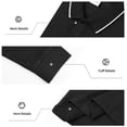thumbnail image 6 of LNZGNM Men's Henley Shirts Quick Drying Button Up Solid Color T Shirts Loose Breathable Long Sleeve Shirts Casual Autumn Lapel Tops,Black 2XL, 6 of 9