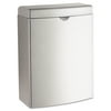 Bobrick Contura Sanitary Napkin Receptacle, Rectangular, Stainless Steel, 1gal