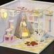 thumbnail image 2 of Casa De Muñecas De Bricolaje 3D DIY Casa de muñecas en miniatura Cabaña de madera para ensamblar Juguetes hechos a mano Habitación Decoración para el hogar, 2 of 3