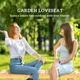 thumbnail image 4 of Outsunny 43.25" Outdoor Wood Garden Bench Double Seat Natural, 4 of 10