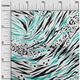 thumbnail image 2 of oneOone Viscose Chiffon Turquoise Blue Fabric Block Quilting Supplies Print Sewing Fabric By The Yard 42 Inch Wide, 2 of 5
