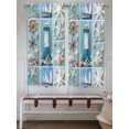 thumbnail image 6 of Living Room Curtains 72 Inches length, Nautical Lighthouse Window Treatment Curtain Drapes, Ocean Starfish Anchor Sailboat Shell Light Filtering Drapes for Bedroom Laundry Room, 52"x72", 2 Panels, 6 of 7