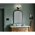 thumbnail image 5 of Kichler Winslow 12.75" 2 Light Black Vanity Light with Clear Seeded Glass Shades, 5 of 8