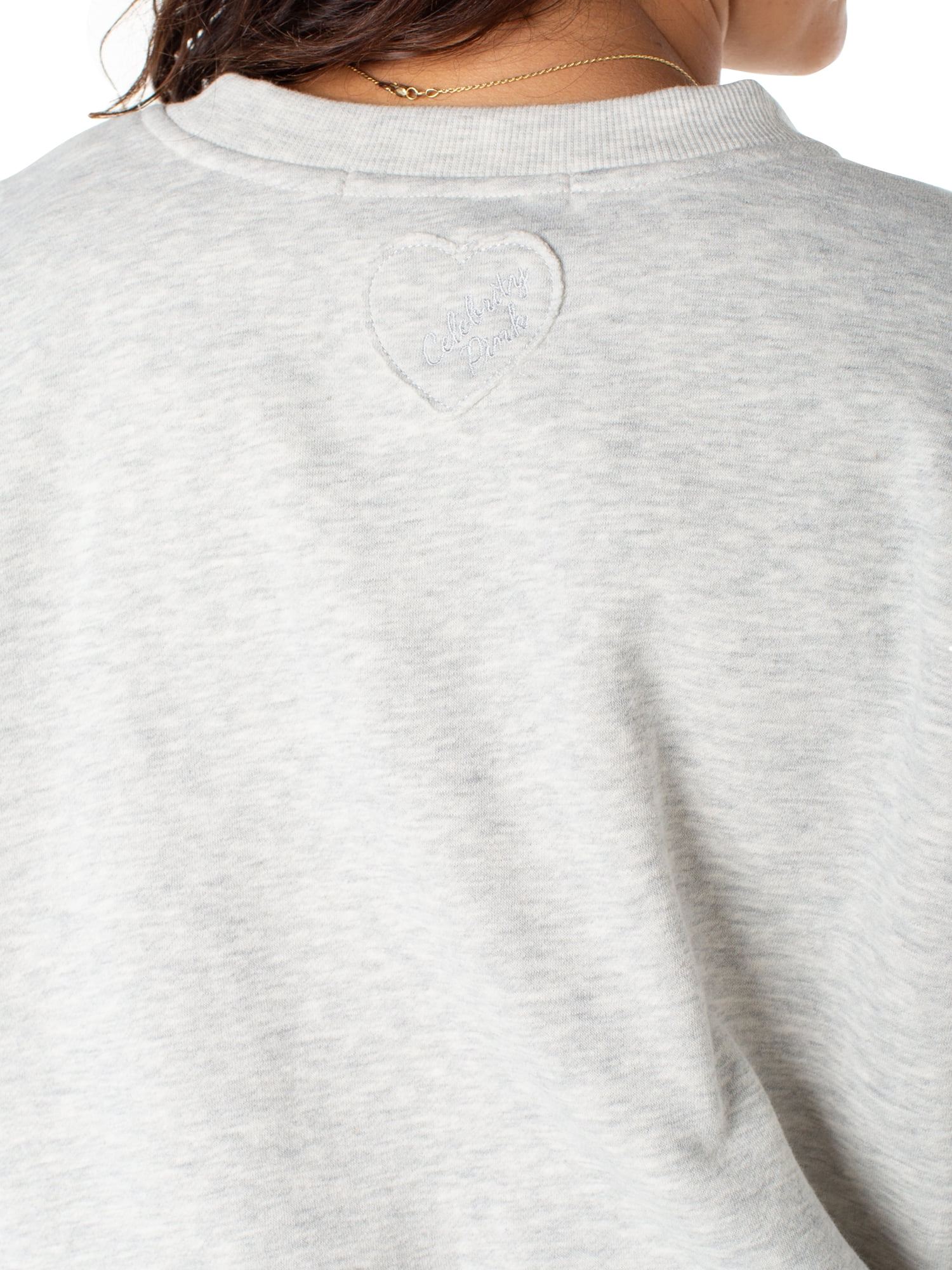 Celebrity Pink Women's and Women's Plus Oversized Boyfriend Sweatshirt, Sizes XS-4X