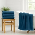 thumbnail image 7 of RIVERSIDE Cotton Bath Towels 22 x 44 Set of 4 Soft 450 GSM Quick Dry and Lightweight for Bathroom Spa - Dark Blue, 7 of 7