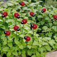 thumbnail image 2 of 20pcs Ladybug Garden Stake Decoration Waterproof Flower Pot Yard Lawn Ornaments, 2 of 7