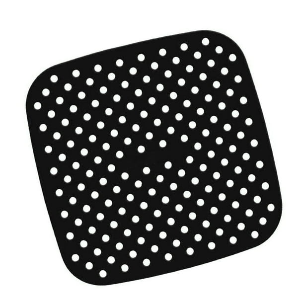 Matsuzay Air Fryer Liner Reutilizable Airware Mat Antiadherente Square Kitchen Air Fryer Accesorio Herramientas y accesorios para hornear Negro 8.5 Zoll