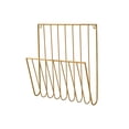 thumbnail image 2 of YYV Gifts Iron Wall Book and Newspaper Rack Storage Rack Home Bedroom Study Wall Storage Rack Gold, 2 of 6