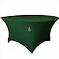 thumbnail image 3 of LA Linen Round Spandex Tablecloth, 48-Inch Round 30-Inch High, Green Hunter, 3 of 4