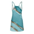 thumbnail image 3 of Baikeli Cheap Summer Dresses for Women 2024 Mini Dresses for Women Summer Sport Sundress Sleeveless Pattern Print Outfits Sling Strap Dress Vacation Dress Summer Dresses for Women 2024, 3 of 5