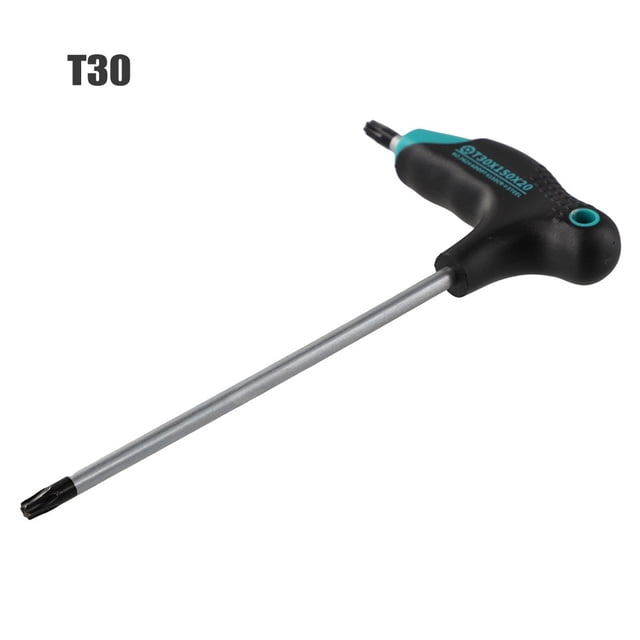 1 Pce Tournevis Torx avec Tête Magnétique pour Réparation d'Appareil Ménager T6-T45 avec Trou Poignée Torx Clé Outils de Réparation Ménagers T30