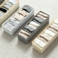 thumbnail image 7 of D-GROEE Underwear Drawer Organizer 5 Grids Closet Clothes Dividers Plastic Dresser Compartments Storage Box Set Fit for Socks Underpants Panties and Ties Organization, 7 of 7