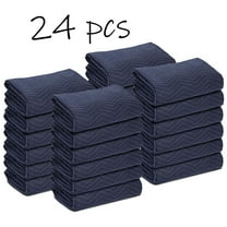 SuperDeal 24pcs (35lb/doz.) 80" x 72" Moving Blankets Furniture Packaging Pads Cotton & Polyester