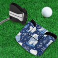 thumbnail image 5 of Haosy Polar Bears Wearing Sweaters Golf Mallet Putter Cover Strong Magnetic Leather Golf Club Headcover Closure, 5 of 7