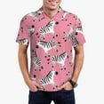 thumbnail image 1 of Fotbe Cute Cartoon Zebra Camiseta Polo de Golf para Hombre con Estampado – Camisa Deportiva Transpirable con Cuello Abotonado-Large, 1 of 6