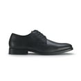 thumbnail image 2 of Ferro Aldo Caleb Men's Plain-Toe Derby Casual Dress Shoes with Geometric Pattern, in Black, Men's Size 9.5, 2 of 8
