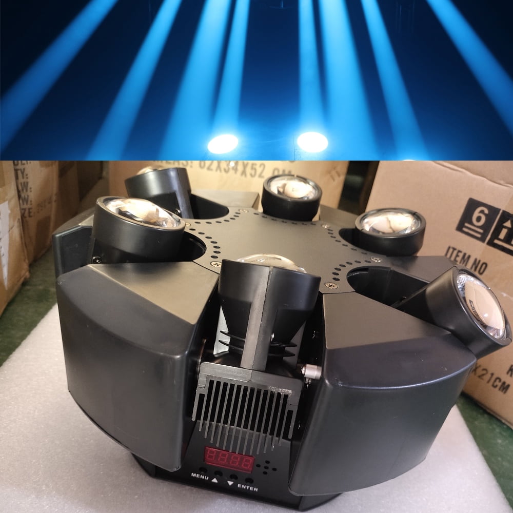 6 Head Smart Beam Moving Head Light RGBW 6X10W DMX Stage Lighting Music Party Disco Dj Led Professional Light 1pcs/pack