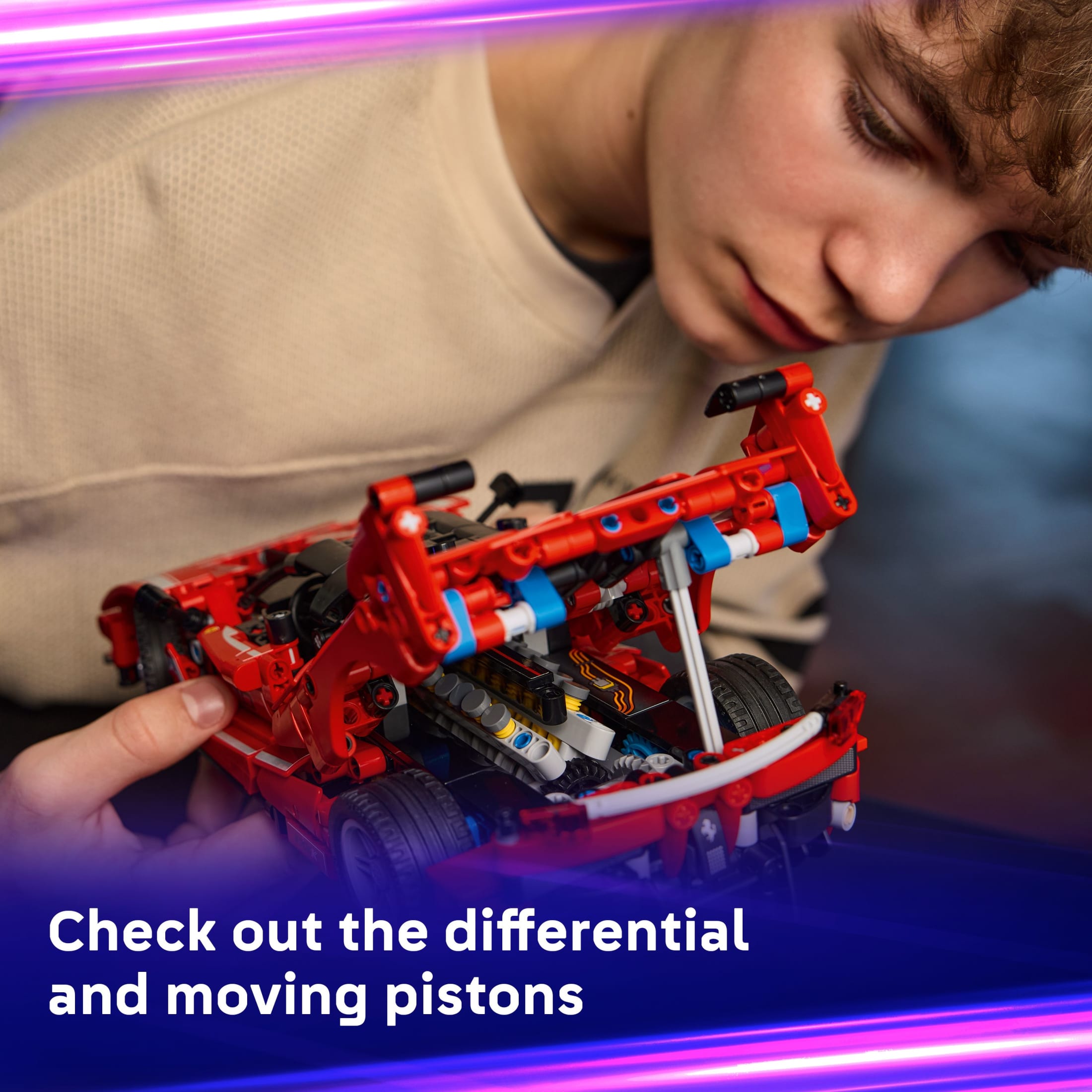 LEGO Technic Ferrari FXX K Auto de Juguete - Juguete de Construcción para Niños y Niñas Mayores de 10 Años - Regalo de Cumpleaños - Modelo de Auto de Carrera para Jugar y Exhibir - 42212 6