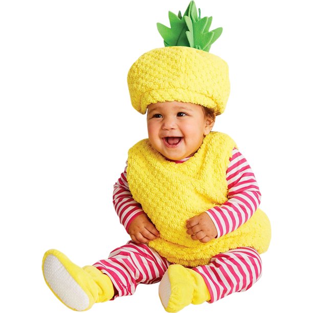 ¡Hyde y Eek! Disfraz completo de piña Boutique Girls, amarillo, 12-18 meses