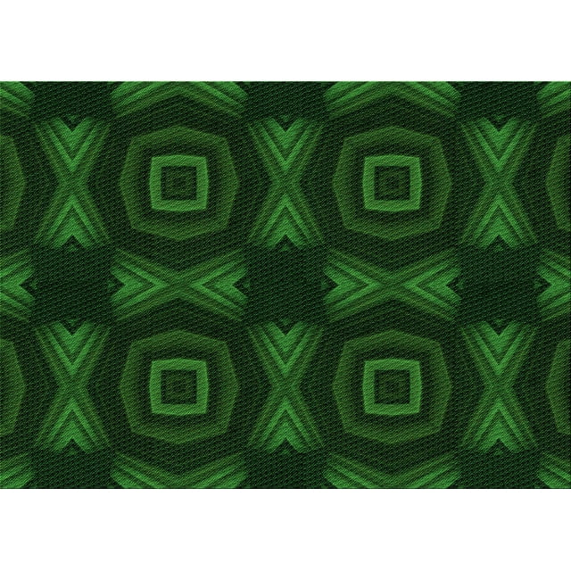 Ahgly Tapis Rectangulaire Lavable en Machine Intérieur Transitionnel Vert, 3 Pieds x 5 Pieds