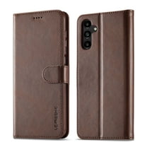 Dteck Case for Samsung Galaxy A13 5G,Magnetic Wallet Case with Card Holder Premium PU Leather Viewing Stand Shockproof Flip Cover,Brown