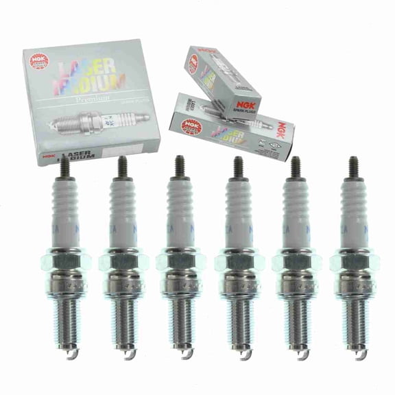 6 pc NGK 4708 Laser Iridium Spark Plugs for 09482-00597 Ignition Wire Secondary
