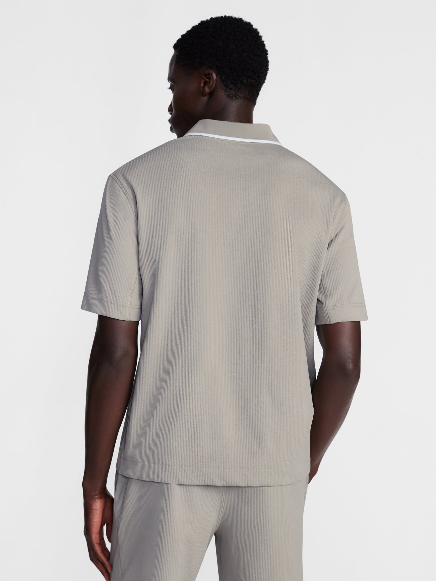 Avia Men's and Big Men's Seersucker Polo Shirt, Sizes XS-4XLT
