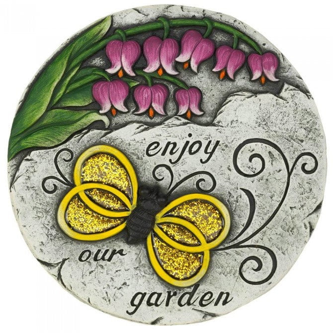Enjoy Our Garden Fl Erfly, Cement Garden Decor