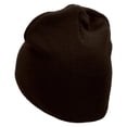thumbnail image 2 of Bull Face Embroidered 8 Inch Short Beanie - Dk Brown OSFM, 2 of 5