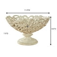 thumbnail image 3 of Openwork Decorative Centerpiece Bowl Only Ivory/Gold Centerpiece Bowl Only, 3 of 5