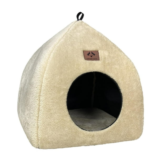 Nido/Casita para gatitos de interior, cama cueva para gatos, nido cálido de invierno para gatos pequeños L