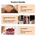 thumbnail image 3 of 4Pcs Glass Storage Jars with Wood Lid Stackable Glass Food Canisters with Tray Airtight Seal Spice Jars Set Clear Glass Seasoning Container Reusable Storage Jar for Kitchen Sugar Salt, 3 of 8