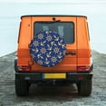 thumbnail image 2 of Fotbe Anchors and Nautical Spare Tire Cover Thickening Universal Fit for Jeep, Trailer, RV, SUV, Truck, Tough Tire Wheel Soft Cover-16 inch, 2 of 9
