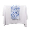 thumbnail image 7 of BalsaCircle White 12x108 in Satin Table Runner Blue Floral Design Party Events Reception Decorations Supplies, 7 of 7