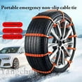 thumbnail image 4 of Zip Tie Tire Chains, Reusable Anti-Slip Snow Chains for Car Tires, Easy Installation Winter Emergency Traction Aid for Cars, Trucks and SUVs, 4 of 8