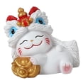 thumbnail image 2 of Figura en miniatura de gato de la suerte, adorno para tablero de coche, decoración para escritorio. Estilo D, 2 of 9