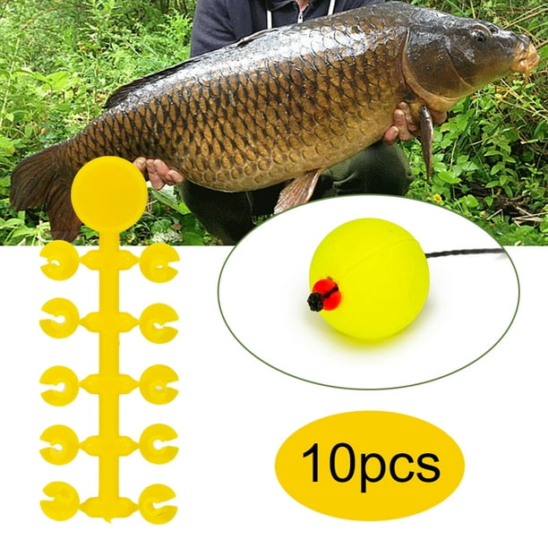 10pcs Bait Floss Cap Baits Stopper Carp Fishing Rig Accessories Carp Fishing  Buoyancy Ball Block Bait 
