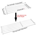 thumbnail image 3 of Adjustable Telescopic Storage Rack Cupboard Wardrobe Closet Divider Partition Shelf, 3 of 8