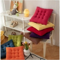 Cushion Chair Cushions for Dining Chairs Square Non-Slip Plush Thicken Seat Pillows Cushions Solid Color for Indoor Outdoor Garden Patio Home Kitchen Office