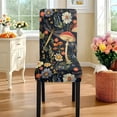 thumbnail image 3 of TSOVTHRID Mushroom Floral Dragonfly Print 7-Pcs Tablecloth and Chair Covers Set, Stretch Spandex Table Cover and Chair Slipcovers Stretch Seat Protector for Home Hotel Banquet, 3 of 6