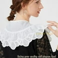 thumbnail image 6 of LoudSung Fake Collar Shawl Detachable Blouse False Collar Cape Collar Wrap Multiple Styles Top Elegant for Women Girls, 6 of 7