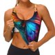 thumbnail image 3 of Fotbe Vibrant Rainbow Butterfly A Sujetador Deportivo Largo sin Aros para Mujer con Almohadillas y Soporte Medio, Transpirable y Absorbente, Camiseta Tipo Chaleco o Tank Top-Medium, 3 of 8