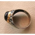 thumbnail image 6 of Black Onyx Mans Ring, Natural Black Onyx, December Birthstone, Silver Jewelry, 925 Silver Ring, Birthday Gift, Heavy Mens Ring, Arabic Design, Ottoman Style Ring, Christmas, Turkey Mens Signet Ring, 6 of 6