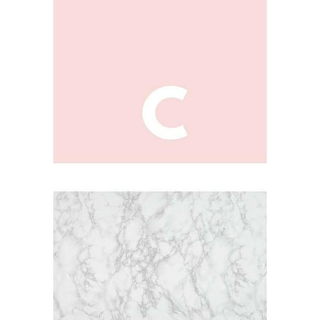 - C: Marble and Pink / Monogram Initial 'c' Notebook: (6 X 9) Diary, Daily Planner, Lined Journal for Writing, 100 Pages, Soft Cover (Paperback)