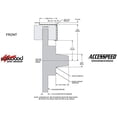 thumbnail image 4 of WILWOOD SLOTTED FRONT 13 SUPERLITE & REAR 11 DYNAPRO BIG BRAKE COMBO WITH FREE BRAKE LINES, PARKING BRAKE CABLE & FLUID, BLACK, For 1962-1972 DODGE & PLYMOUTH W/2.50 OFFSET & SNAP RING, 4 of 9