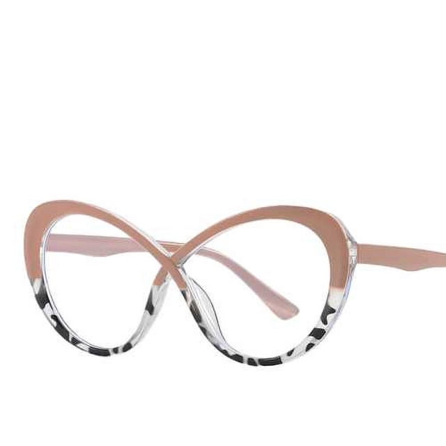 Gafas de espejo planas con degradado azul claro y 8 personalidades para mujer